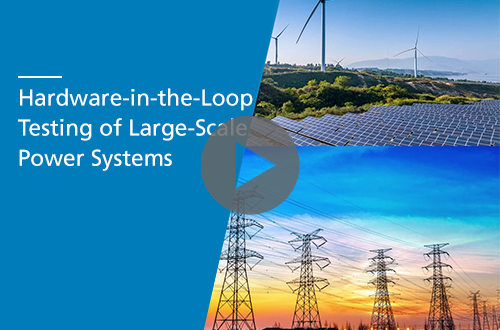 Hardware-in-the-Loop Testing of Large-Scale Power Systems